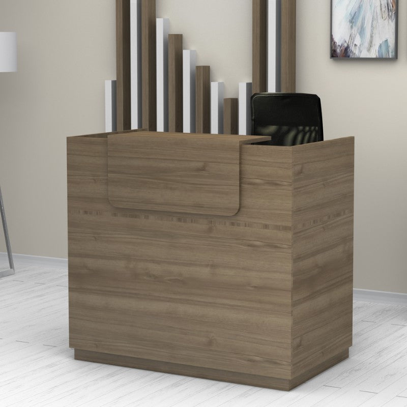 Γραφείο Υποδοχής - Reception Lemmon Χρώμα Καρυδί 120x70x110