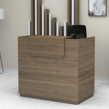 Γραφείο Υποδοχής - Reception Lemmon Χρώμα Καρυδί 120x70x110
