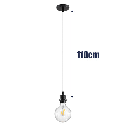 HANNA 36218 Boho Κρεμαστό Φωτιστικό Οροφής με Ντουί 1 x E27 AC 220-240V IP20 - Μπεζ & Μαύρο - Μ4 x Π4 x Υ110