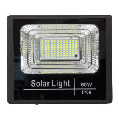 HERMES 71556 Προβολέας LED 60W 600lm 120° DC 5V με Φωτοβολταϊκό Panel 5V 12W & Επαναφορτιζόμενη Μπαταρία Li-ion 3.2V 10000mAh Αδιάβροχο IP65 Ψυχρό Λευκό 6000K - Sanan Chip - Μαύρο - Μ26.5 x Π22 x Υ6.5