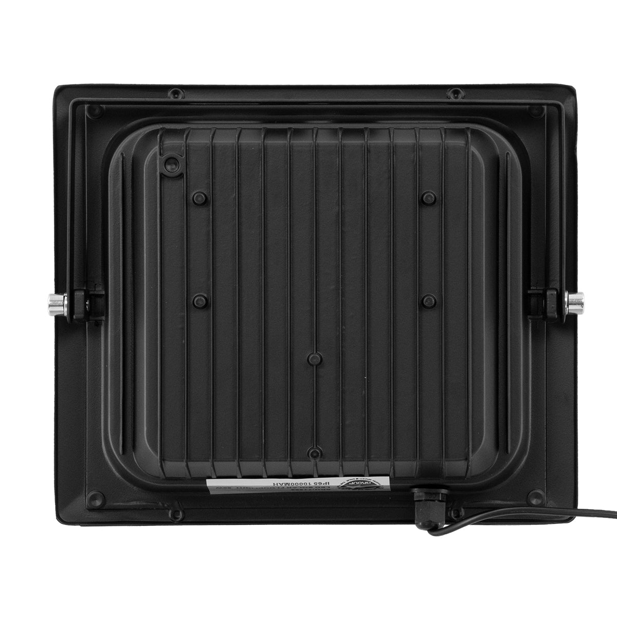 HERMES 71556 Προβολέας LED 60W 600lm 120° DC 5V με Φωτοβολταϊκό Panel 5V 12W & Επαναφορτιζόμενη Μπαταρία Li-ion 3.2V 10000mAh Αδιάβροχο IP65 Ψυχρό Λευκό 6000K - Sanan Chip - Μαύρο - Μ26.5 x Π22 x Υ6.5