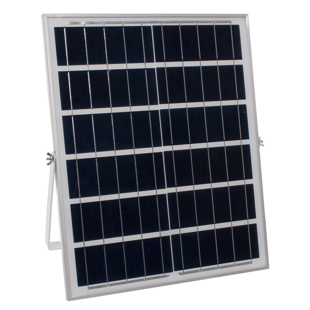 HERMES 71556 Προβολέας LED 60W 600lm 120° DC 5V με Φωτοβολταϊκό Panel 5V 12W & Επαναφορτιζόμενη Μπαταρία Li-ion 3.2V 10000mAh Αδιάβροχο IP65 Ψυχρό Λευκό 6000K - Sanan Chip - Μαύρο - Μ26.5 x Π22 x Υ6.5