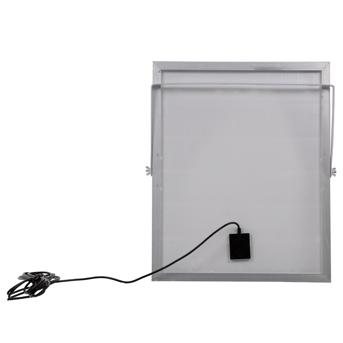 HERMES 71556 Προβολέας LED 60W 600lm 120° DC 5V με Φωτοβολταϊκό Panel 5V 12W & Επαναφορτιζόμενη Μπαταρία Li-ion 3.2V 10000mAh Αδιάβροχο IP65 Ψυχρό Λευκό 6000K - Sanan Chip - Μαύρο - Μ26.5 x Π22 x Υ6.5