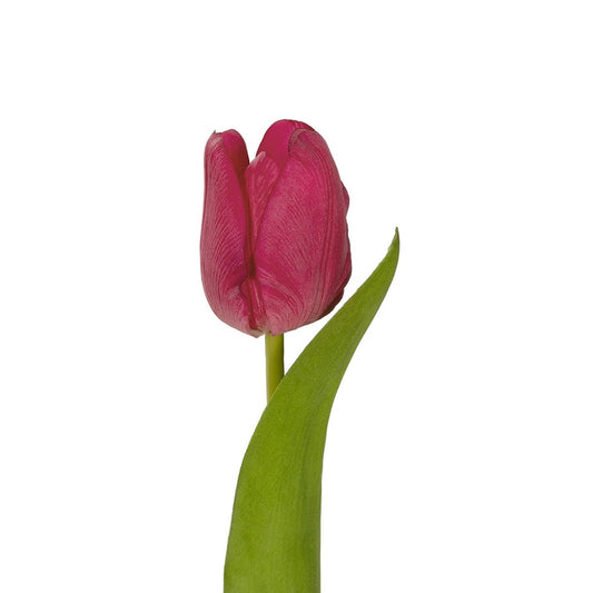 HOT PINK TULIP BRANCH 21201 Τεχνητό Διακοσμητικό Κλαδί Έντονο Ροζ Τουλίπα Y37cm
