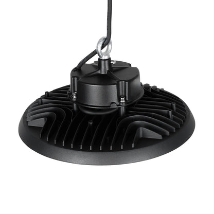 INDUSTRY 61502 LED UFO HIGH BAY 200W 338*SANAN OPTO CHIP 150lm/W 30000lm CRI≥80Ra SDCM<5 90° 85-265VAC 50/60Hz IP65 5000K TÜV SÜD CERTIFIED DRIVER - Μαύρο - Μ30 x Π30 x Υ16cm