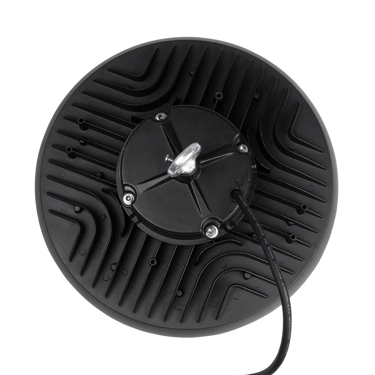 INDUSTRY 61502 LED UFO HIGH BAY 200W 338*SANAN OPTO CHIP 150lm/W 30000lm CRI≥80Ra SDCM<5 90° 85-265VAC 50/60Hz IP65 5000K TÜV SÜD CERTIFIED DRIVER - Μαύρο - Μ30 x Π30 x Υ16cm