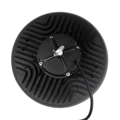 INDUSTRY 61502 LED UFO HIGH BAY 200W 338*SANAN OPTO CHIP 150lm/W 30000lm CRI≥80Ra SDCM<5 90° 85-265VAC 50/60Hz IP65 5000K TÜV SÜD CERTIFIED DRIVER - Μαύρο - Μ30 x Π30 x Υ16cm