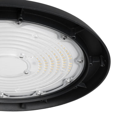 INDUSTRY 61502 LED UFO HIGH BAY 200W 338*SANAN OPTO CHIP 150lm/W 30000lm CRI≥80Ra SDCM<5 90° 85-265VAC 50/60Hz IP65 5000K TÜV SÜD CERTIFIED DRIVER - Μαύρο - Μ30 x Π30 x Υ16cm