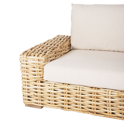 ΚΑΝΑΠΕΣ 2ΘΕΣΙΟΣ TROPEL ΞΥΛΟ MANGO RATTAN ΦΥΣΙΚΟ ΛΕΥΚΑ ΜΑΞΙΛΑΡΙΑ 192x88x70-85