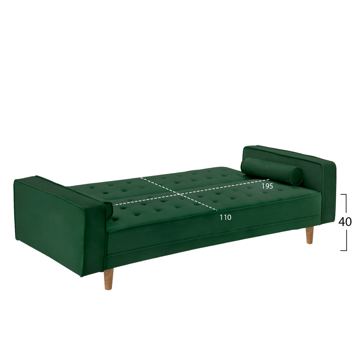 ΚΑΝΑΠΕΣ ΚΡΕΒΑΤΙ SALVADOR ΒΕΛΟΥΔΟ ΚΥΠΑΡΙΣΣΙ 223x90x80