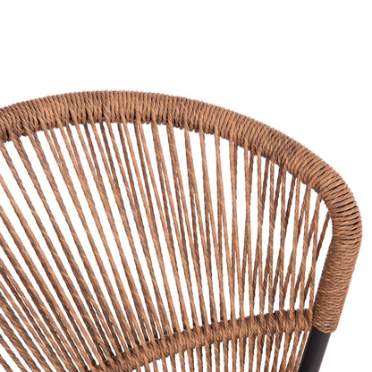 ΚΑΡΕΚΛΑ ΑΛΟΥΜΙΝΙΟΥ LYNN ΑΝΘΡΑΚΙ ΣΚΕΛΕΤΟΣ P.E. RATTAN ΦΥΣΙΚΟ 57x61x79