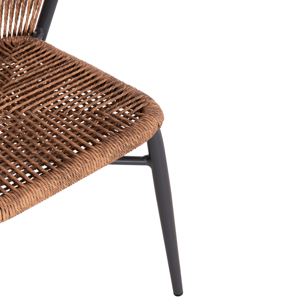 ΚΑΡΕΚΛΑ ΑΛΟΥΜΙΝΙΟΥ LYNN ΑΝΘΡΑΚΙ ΣΚΕΛΕΤΟΣ P.E. RATTAN ΦΥΣΙΚΟ 57x61x79
