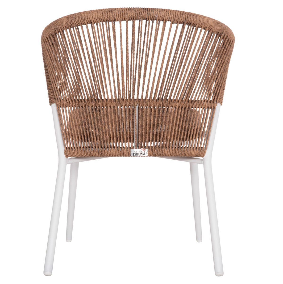 ΚΑΡΕΚΛΑ ΑΛΟΥΜΙΝΙΟΥ LYNN ΛΕΥΚΟΣ ΣΚΕΛΕΤΟΣ P.E. RATTAN ΦΥΣΙΚΟ 57x61x79