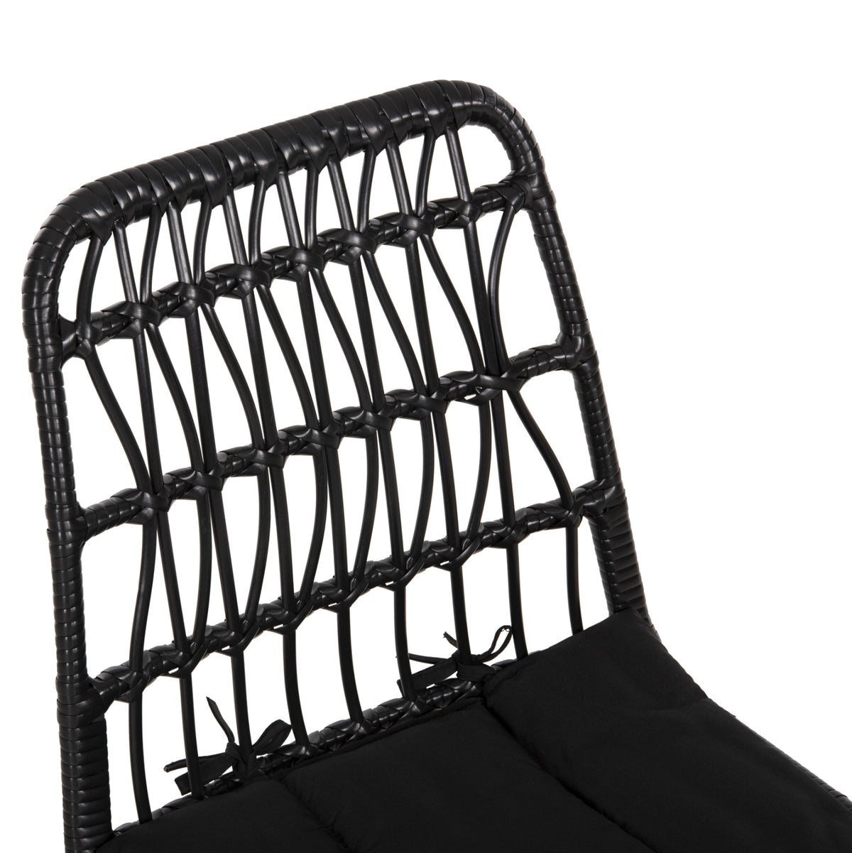 ΚΑΡΕΚΛΑ ΕΞ. ΧΩΡΟΥ ALLEGRA ΜΕΤΑΛΛΟ ΜΑΞΙΛΑΡΙ WICKER ΜΑΥΡΟ 52x52x83,5