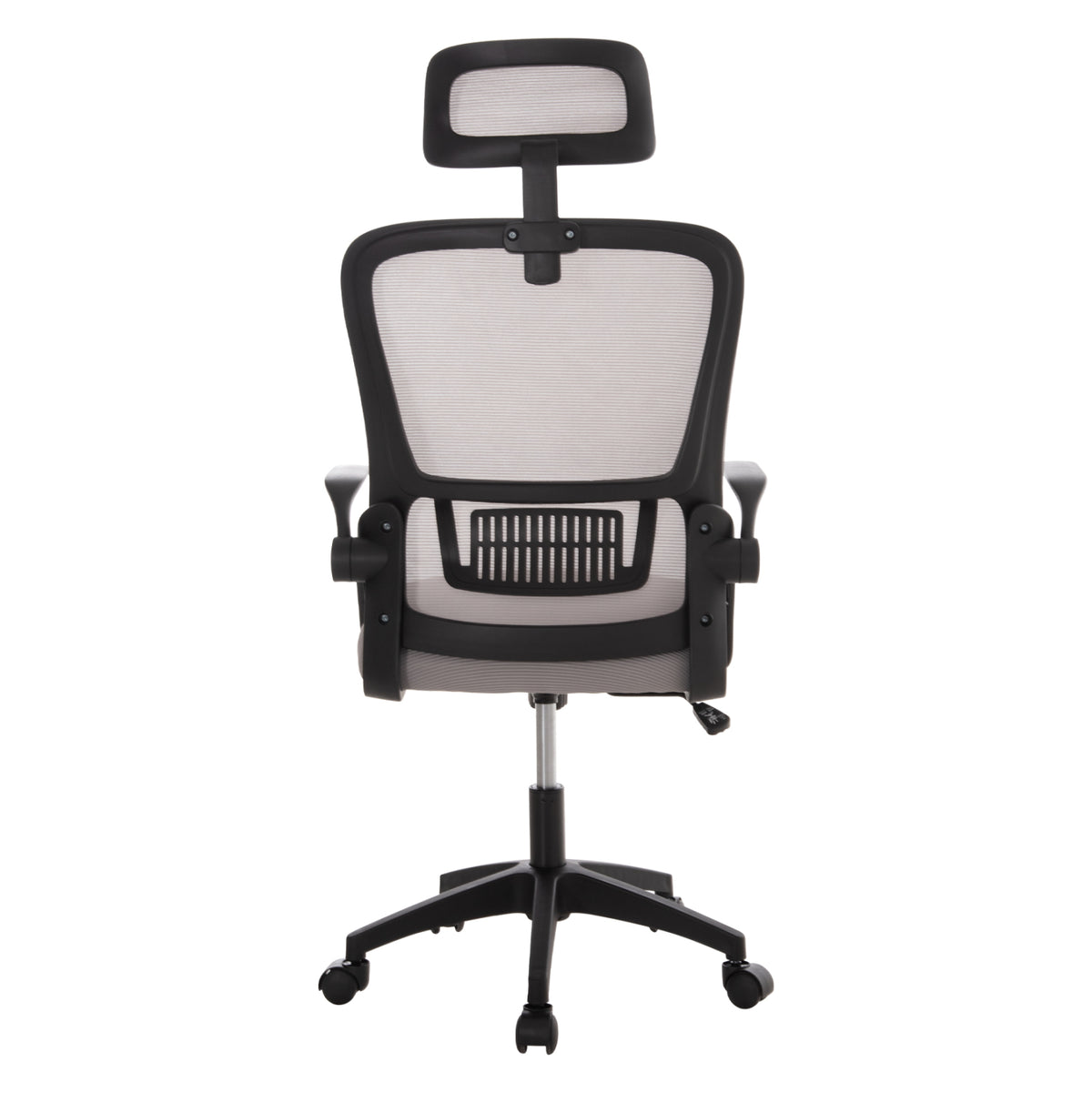 ΚΑΡΕΚΛΑ ΓΡΑΦΕΙΟΥ BLAZER ΓΚΡΙ MESH ΜΑΥΡΟΣ ΣΚΕΛΕΤΟΣ 60x58x110-130