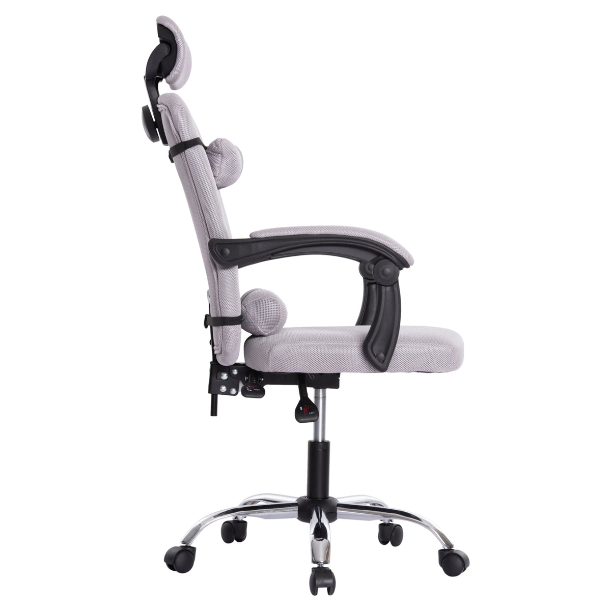 ΚΑΡΕΚΛΑ ΓΡΑΦΕΙΟΥ CRONER ΓΚΡΙ MESH ΜΕΤΑΛ. ΒΑΣΗ 58x67x124