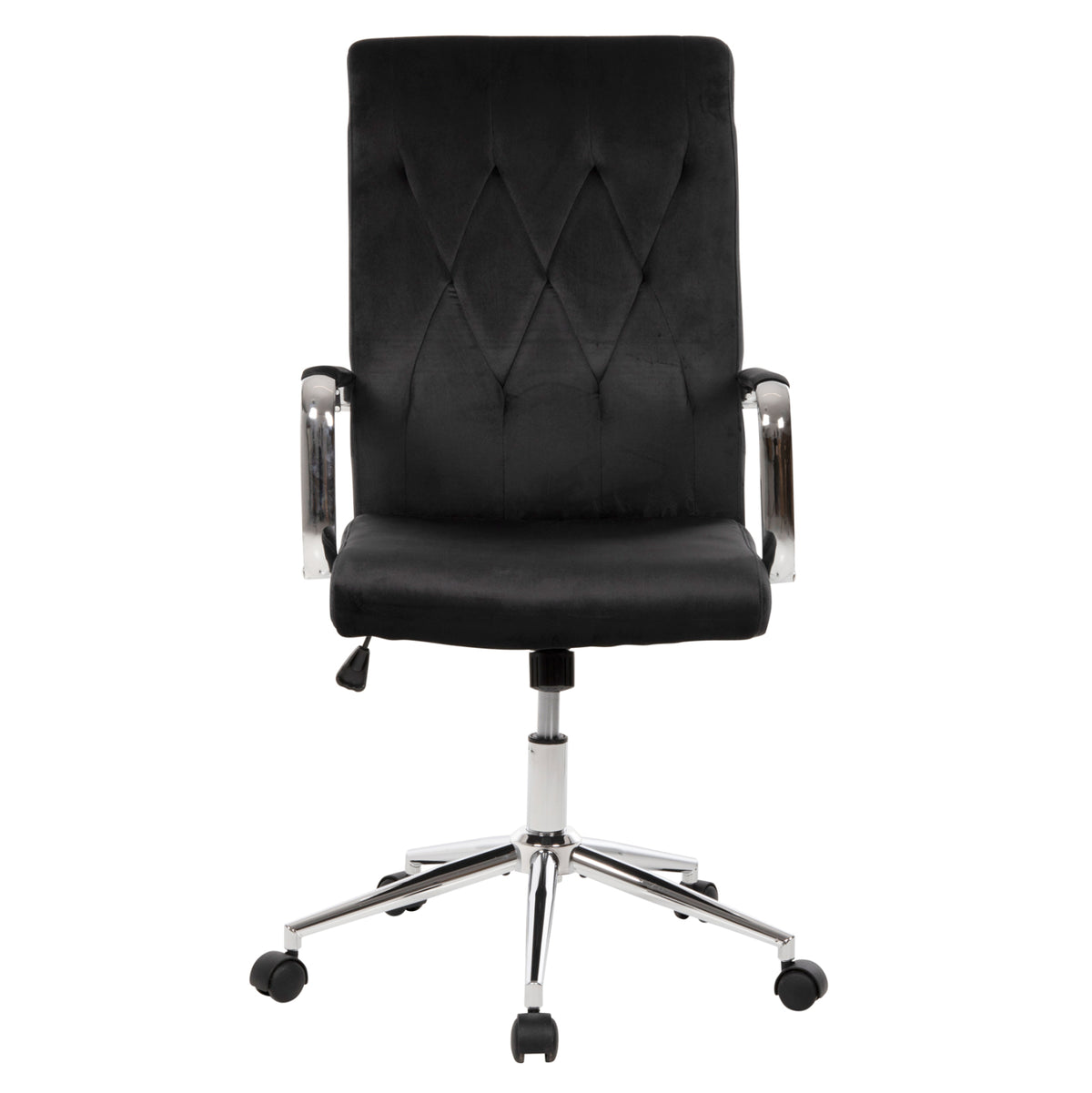 ΚΑΡΕΚΛΑ ΓΡΑΦΕΙΟΥ JOSEF ΜΑΥΡΟ ΒΕΛΟΥΔΟ INOX ΒΑΣΗ 58x61x105-113