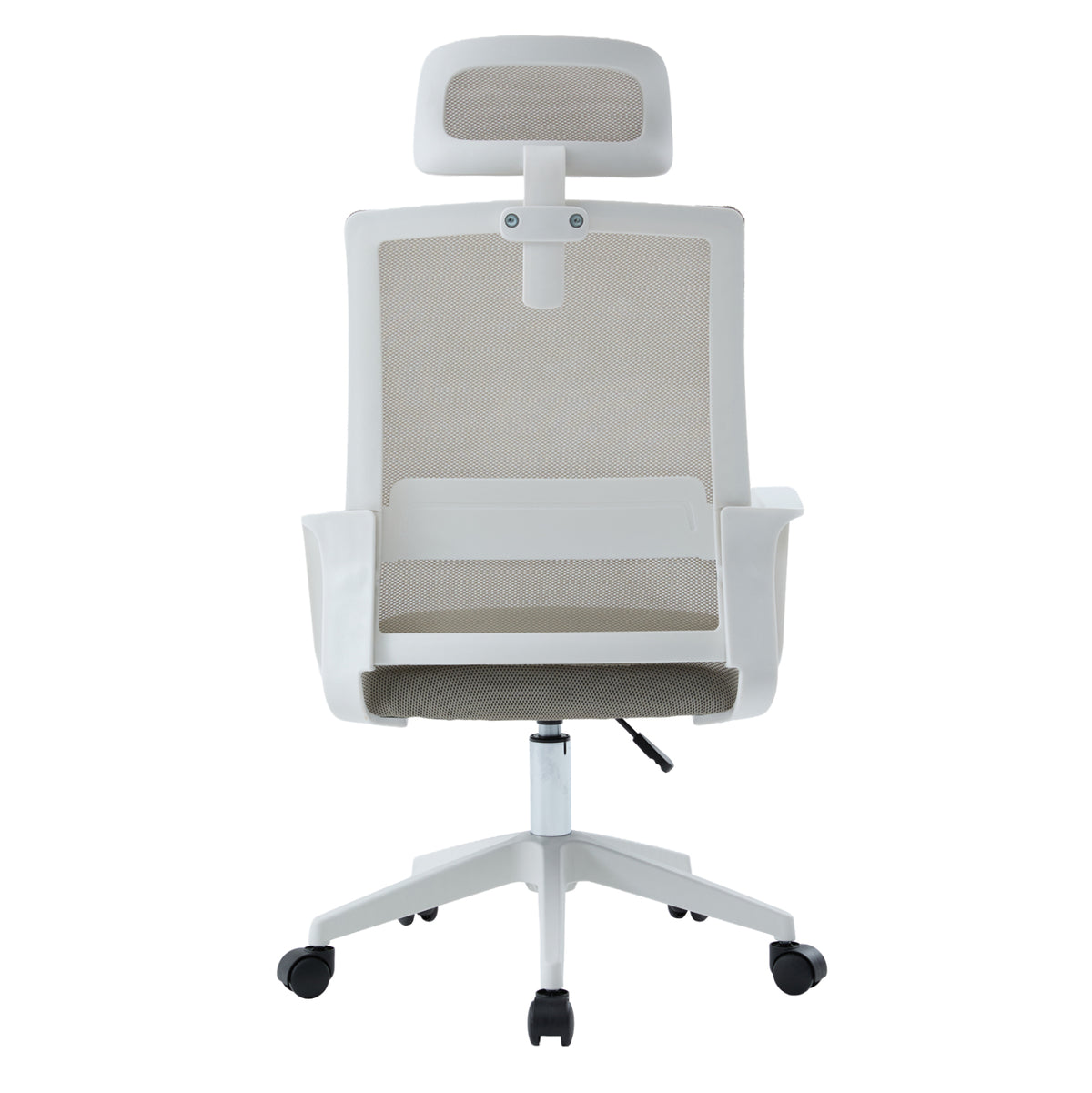 ΚΑΡΕΚΛΑ ΓΡΑΦΕΙΟΥ VELOCITY ΛΕΥΚΟ PP ΑΝΟΙΧΤΟ ΓΚΡΙ MESH 61x62x123