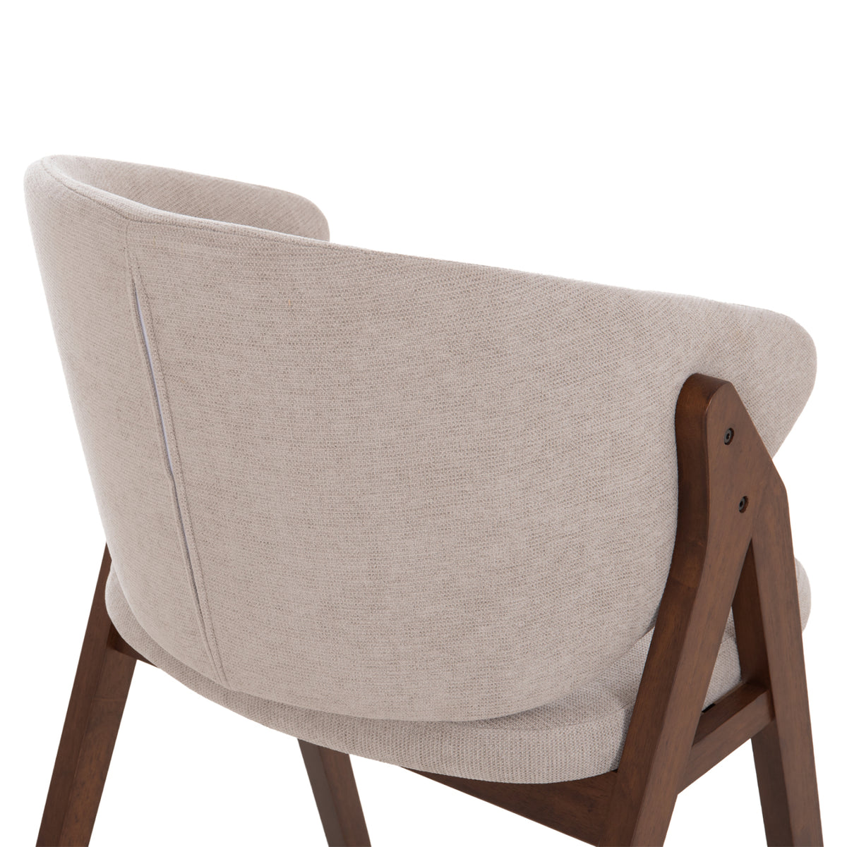 ΚΑΡΕΚΛΑ HANA RUBBERWOOD ΣΕ ΜΑΥΡΟ ΧΡΩΜΑ ΓΚΡΙ ΥΦΑΣΜΑ 55,5x60x85