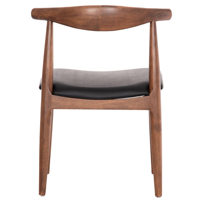 ΚΑΡΕΚΛΑ ΤΡΑΠΕΖΑΡΙΑΣ ALOR RUBBERWOOD ΚΑΡΥΔΙ ΜΑΥΡΟ PU 55x51x75