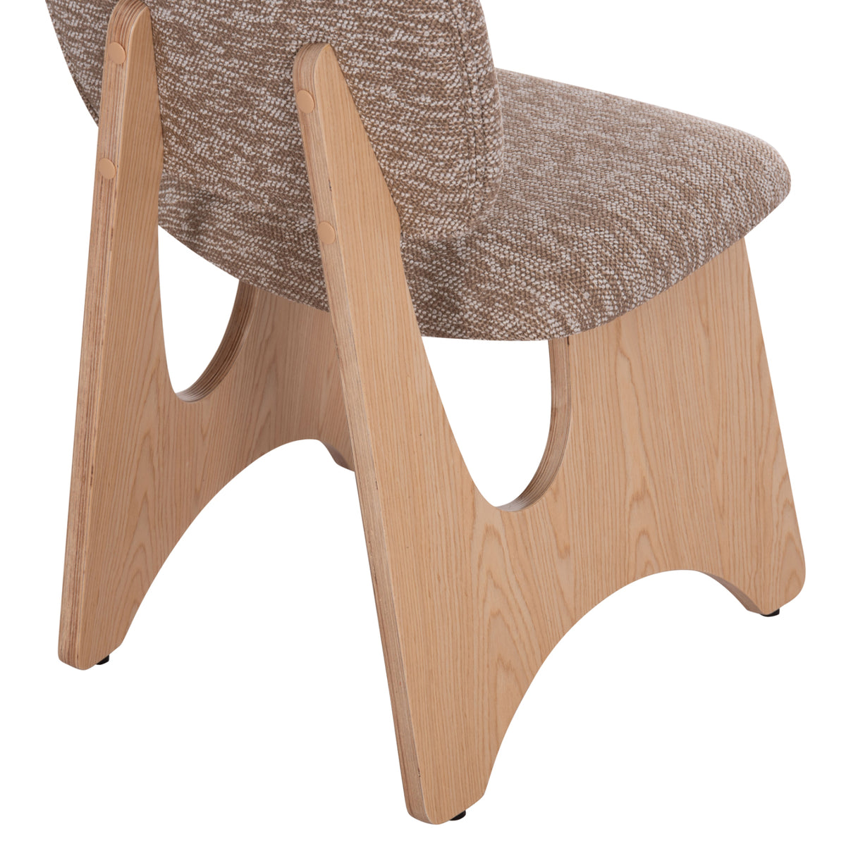 ΚΑΡΕΚΛΑ ΤΡΑΠΕΖΑΡΙΑΣ BELLISI ΚΑΦΕ ΥΦΑΣΜΑ PLYWOOD ΧΡΩΜΑ ΔΡΥΟΣ 53x56x78