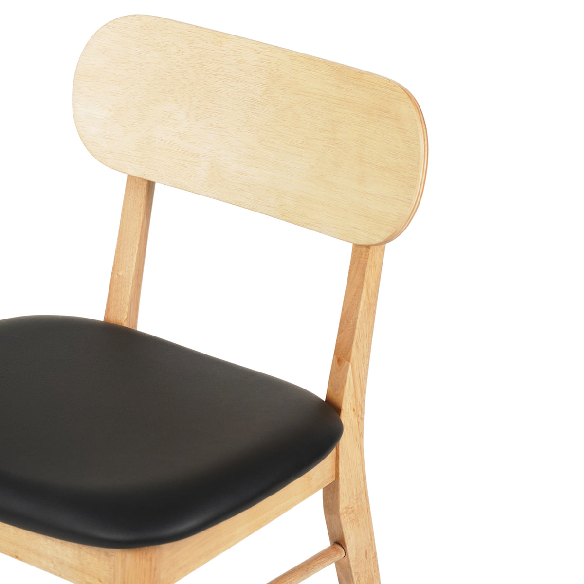 ΚΑΡΕΚΛΑ ΤΡΑΠΕΖΑΡΙΑΣ SEKOR RUBBERWOOD ΜΑΥΡΟ PU 50x50x80