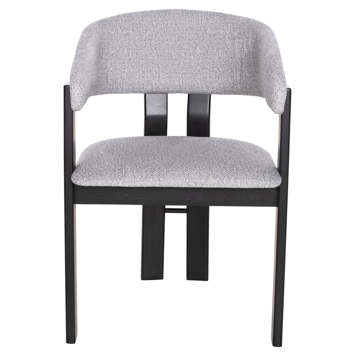 ΚΑΡΕΚΛΑ ZARRA RUBBERWOOD ΣΕ ΜΑΥΡΟ ΑΝΟΙΧΤΟ ΓΚΡΙ ΥΦΑΣΜΑ 55,5x59x81,5