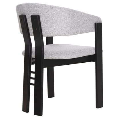 ΚΑΡΕΚΛΑ ZARRA RUBBERWOOD ΣΕ ΜΑΥΡΟ ΑΝΟΙΧΤΟ ΓΚΡΙ ΥΦΑΣΜΑ 55,5x59x81,5