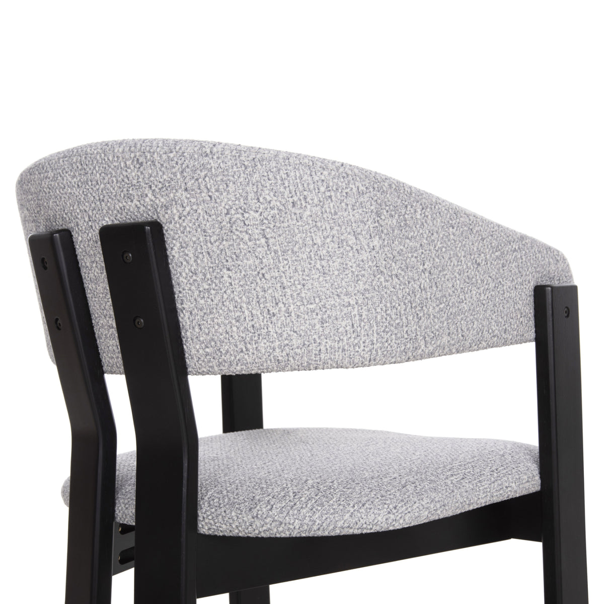 ΚΑΡΕΚΛΑ ZARRA RUBBERWOOD ΣΕ ΜΑΥΡΟ ΑΝΟΙΧΤΟ ΓΚΡΙ ΥΦΑΣΜΑ 55,5x59x81,5