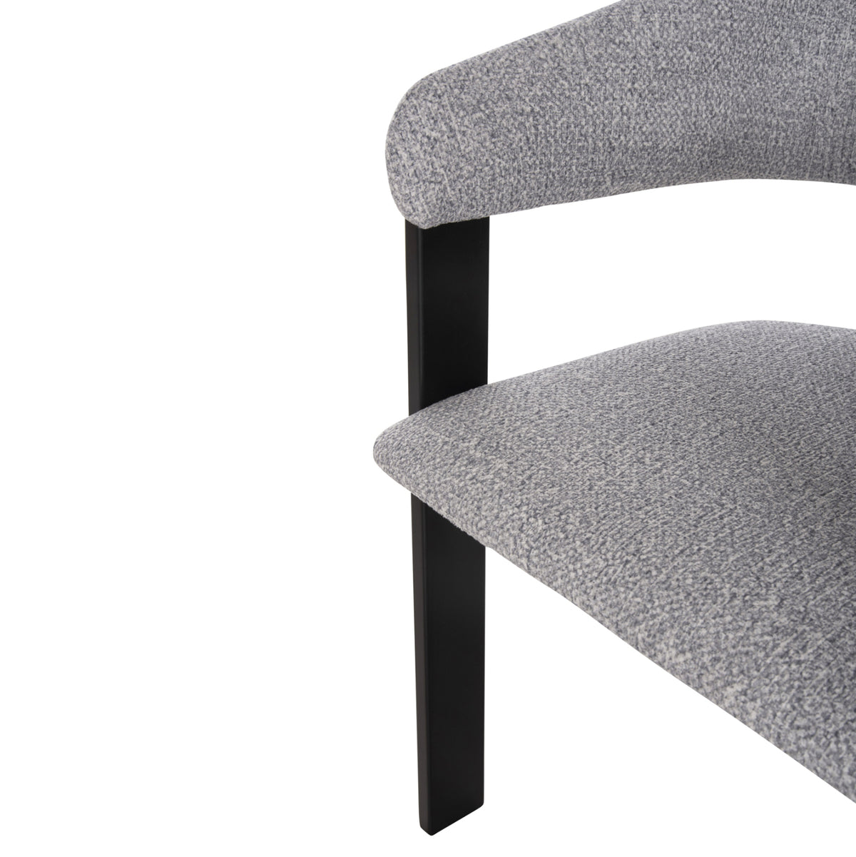 ΚΑΡΕΚΛΑ ZARRA RUBBERWOOD ΣΕ ΜΑΥΡΟ ΑΝΟΙΧΤΟ ΓΚΡΙ ΥΦΑΣΜΑ 55,5x59x81,5