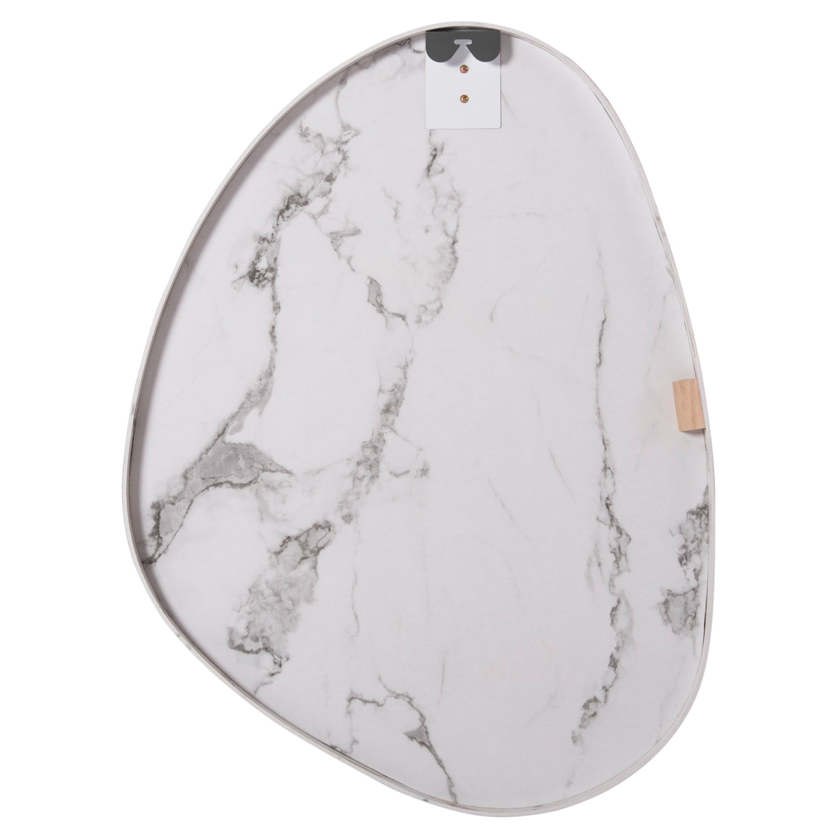 ΚΑΘΡΕΠΤΗΣ ΤΟΙΧΟΥ IRREGU ΜΕ ΠΛΑΙΣΙΟ MDF ΣΕ WHITE MARBLE ΧΡΩΜΑ 60x80εκ