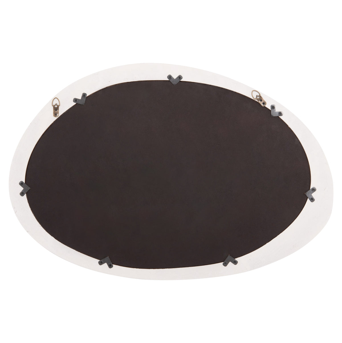 ΚΑΘΡΕΠΤΗΣ ΤΟΙΧΟΥ ΟΒΑΛ SANTORINI MDF ΣΕ ΥΠΟΛΕΥΚΟ 48x3,2x60