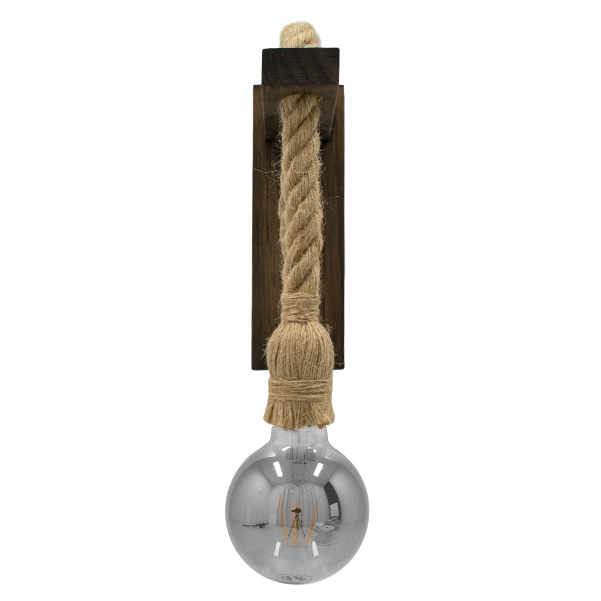 KENSI 00883 Boho Φωτιστικό Τοίχου - Απλίκα με Ντουί 1 x E27 AC 220-240V IP20 - Καφέ & Μπεζ - Μ7 x Π19 x Υ28