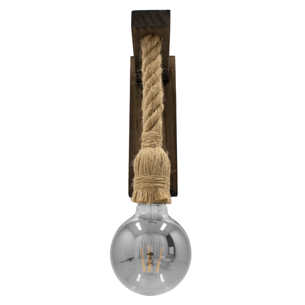 KENSI 00883 Boho Φωτιστικό Τοίχου - Απλίκα με Ντουί 1 x E27 AC 220-240V IP20 - Καφέ & Μπεζ - Μ7 x Π19 x Υ28