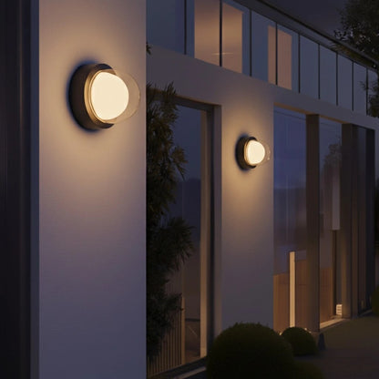 NEXA KLV-101-0248 Φωτιστικό Τοίχου / Απλίκα LED 6W 600lm 180° AC 220-240V Αδιάβροχο IP65 Θερμό Λευκό 2700K - Sanan SMD Chip & TÜV SÜD Driver - Μαύρο Ματ - Μ11 x Π8.5 x Υ11