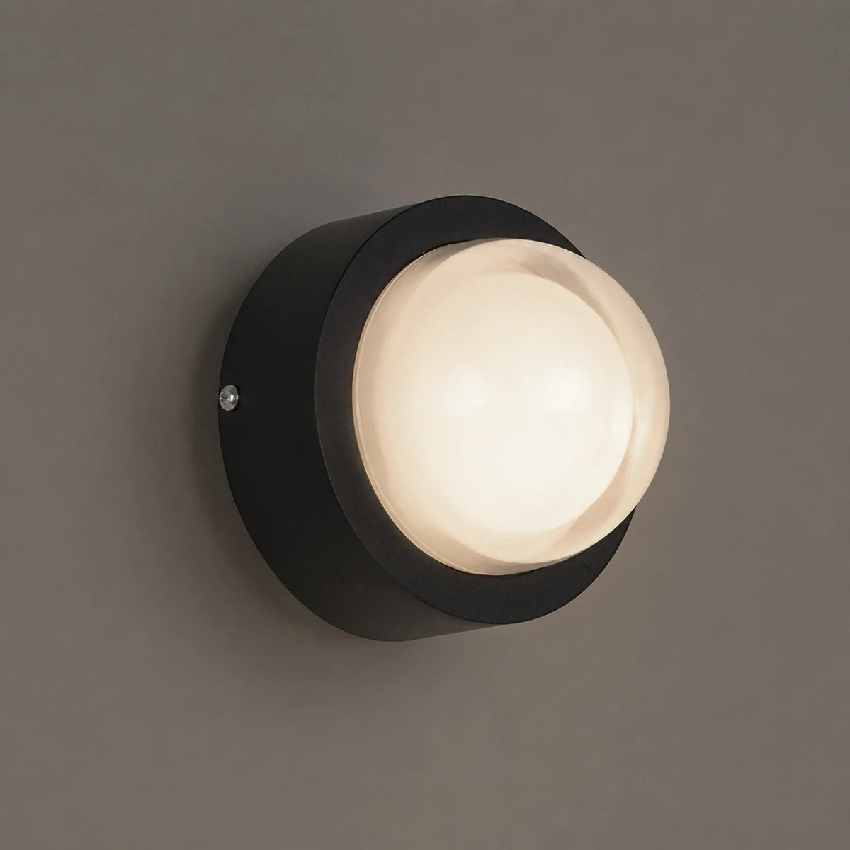 NEXA KLV-101-0248 Φωτιστικό Τοίχου / Απλίκα LED 6W 600lm 180° AC 220-240V Αδιάβροχο IP65 Θερμό Λευκό 2700K - Sanan SMD Chip & TÜV SÜD Driver - Μαύρο Ματ - Μ11 x Π8.5 x Υ11