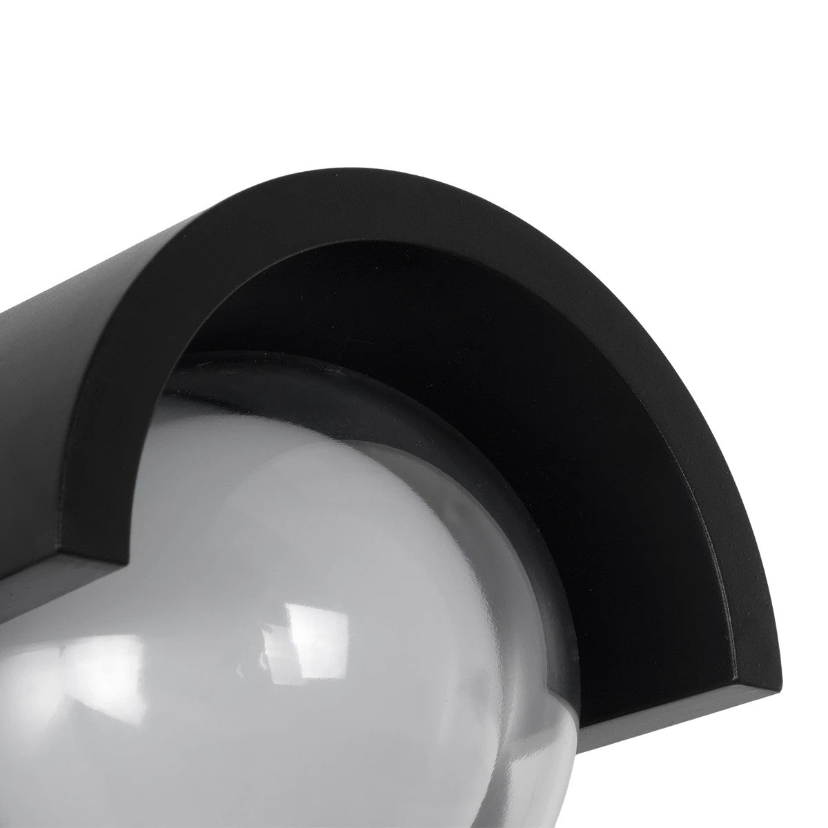 NEXA KLV-101-0251 LED Wall Light / Sconce 6W 480lm 180° AC 220-240V Waterproof IP65 Ultra Warm White 1800K - Sanan SMD Chip & TÜV SÜD Driver - Matte Black - L11 x W9 x H11