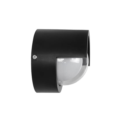 NEXA KLV-101-0252 Φωτιστικό Τοίχου / Απλίκα LED 6W 600lm 180° AC 220-240V Αδιάβροχο IP65 Θερμό Λευκό 2700K - Sanan SMD Chip & TÜV SÜD Driver - Μαύρο Ματ - Μ11 x Π9 x Υ11