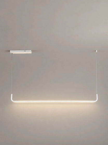 LINARIA KLV-101-0256 Κρεμαστό Φωτιστικό Οροφής LED 36W 3600lm 180° AC 220-240V IP20 Ρυθμιζόμενο Λευκό CCT με Χειριστήριο από 2700K έως 6000K Dimmable - Lumileds SMD Chip - Λευκό Ματ - Μ120 x Π2 x Υ12