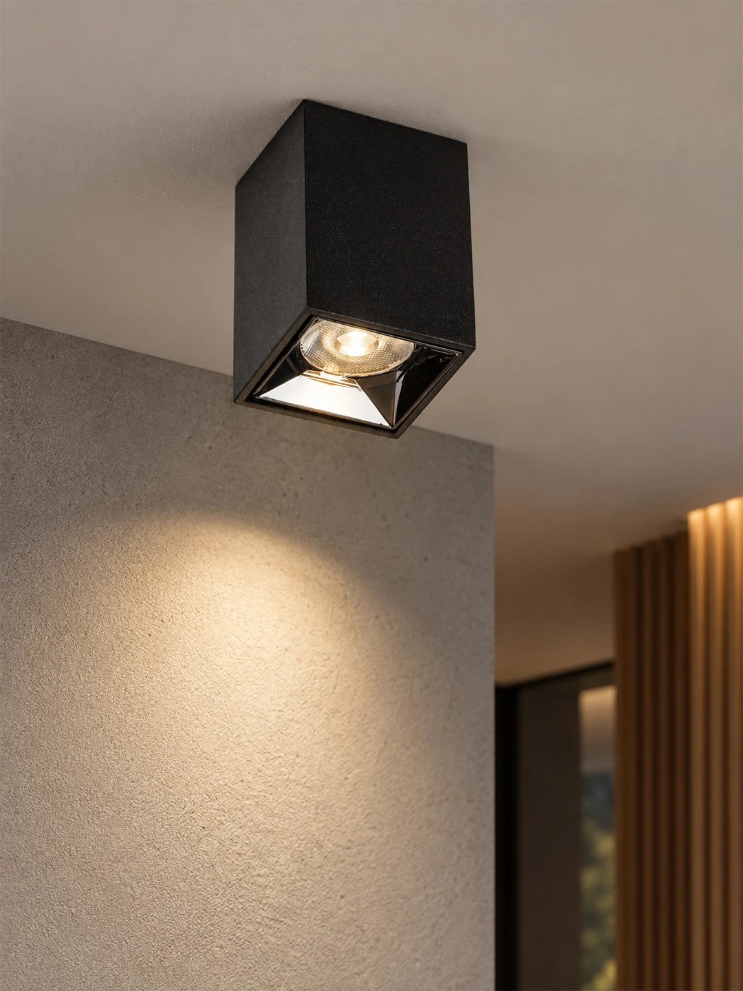 LUMINAR KLV-101-0323 Φωτιστικό Downlight Σποτ LED 3W 405lm 36° AC 220-240V IP20 Θερμό Λευκό 2700K - Osram SMD Chip & TÜV SÜD Driver - Μαύρο Ματ - Μ4.2 x Π4.2 x Υ6.6