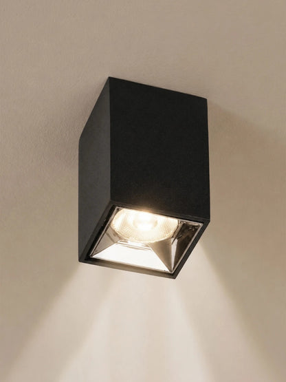 LUMINAR KLV-101-0323 Φωτιστικό Downlight Σποτ LED 3W 405lm 36° AC 220-240V IP20 Θερμό Λευκό 2700K - Osram SMD Chip & TÜV SÜD Driver - Μαύρο Ματ - Μ4.2 x Π4.2 x Υ6.6