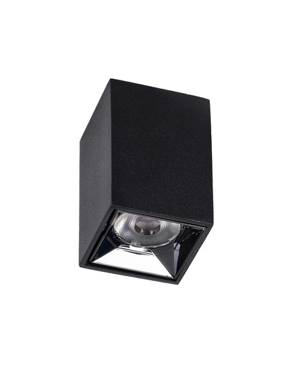 LUMINAR KLV-101-0323 Φωτιστικό Downlight Σποτ LED 3W 405lm 36° AC 220-240V IP20 Θερμό Λευκό 2700K - Osram SMD Chip & TÜV SÜD Driver - Μαύρο Ματ - Μ4.2 x Π4.2 x Υ6.6