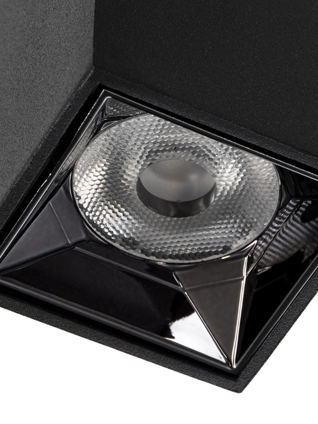 LUMINAR KLV-101-0323 Φωτιστικό Downlight Σποτ LED 3W 405lm 36° AC 220-240V IP20 Θερμό Λευκό 2700K - Osram SMD Chip & TÜV SÜD Driver - Μαύρο Ματ - Μ4.2 x Π4.2 x Υ6.6