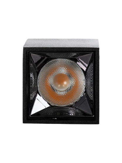 LUMINAR KLV-101-0323 Φωτιστικό Downlight Σποτ LED 3W 405lm 36° AC 220-240V IP20 Θερμό Λευκό 2700K - Osram SMD Chip & TÜV SÜD Driver - Μαύρο Ματ - Μ4.2 x Π4.2 x Υ6.6