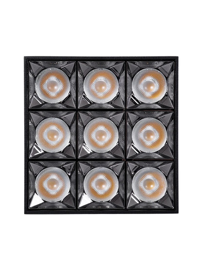 LUMINAR KLV-101-0341 Φωτιστικό Downlight Σποτ LED 30W 4200lm 36° AC 220-240V IP20 Φυσικό Λευκό 4500K - Osram SMD Chip & TÜV SÜD Driver - Μαύρο Ματ - Μ12 x Π12 x Υ6.6