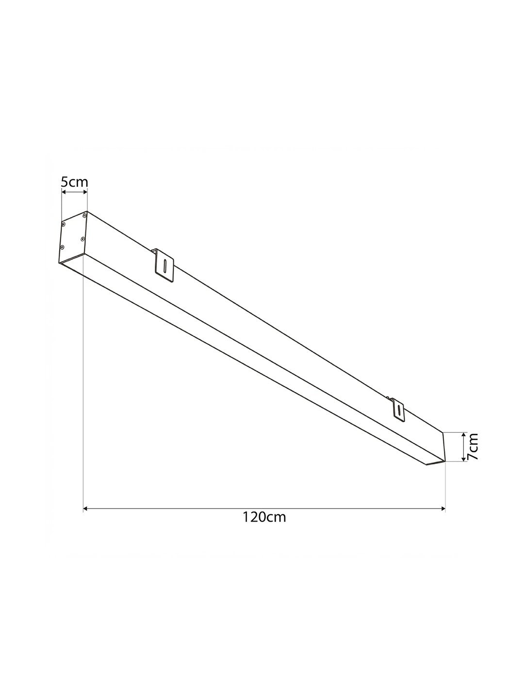 ORION KLV-101-0364-V3 Γραμμικό Φωτιστικό Τοίχου / Απλίκα LED 72W 7200lm 120° AC 220-240V IP20 Ρυθμιζόμενο Λευκό CCT με Χειριστήριο από 2700K έως 6000K Dimmable - Lumileds SMD Chip - Σατινέ Χρυσό Βούρτσας - Μ120 x Π5 x Υ7