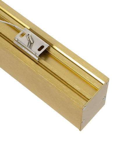 ORION KLV-101-0364 Linear LED Pendant Ceiling Light 72W 7200lm 120° AC 220-240V IP20 Adjustable White CCT with Remote Control from 2700K to 6000K Dimmable - Lumileds SMD Chip - Brushed Satin Gold - L120 x W5 x H7