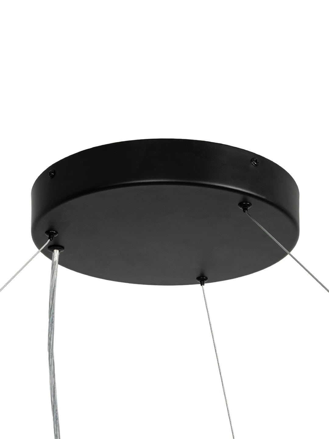 RA KLV-101-0369 Κρεμαστό Φωτιστικό Οροφής LED 100W 10000lm 120° AC 220-240V IP20 Ρυθμιζόμενο Λευκό CCT με Χειριστήριο από 2700K έως 6000K Dimmable - Lumileds SMD Chip - Μαύρο Ματ - Μ120 x Π120 x Υ8