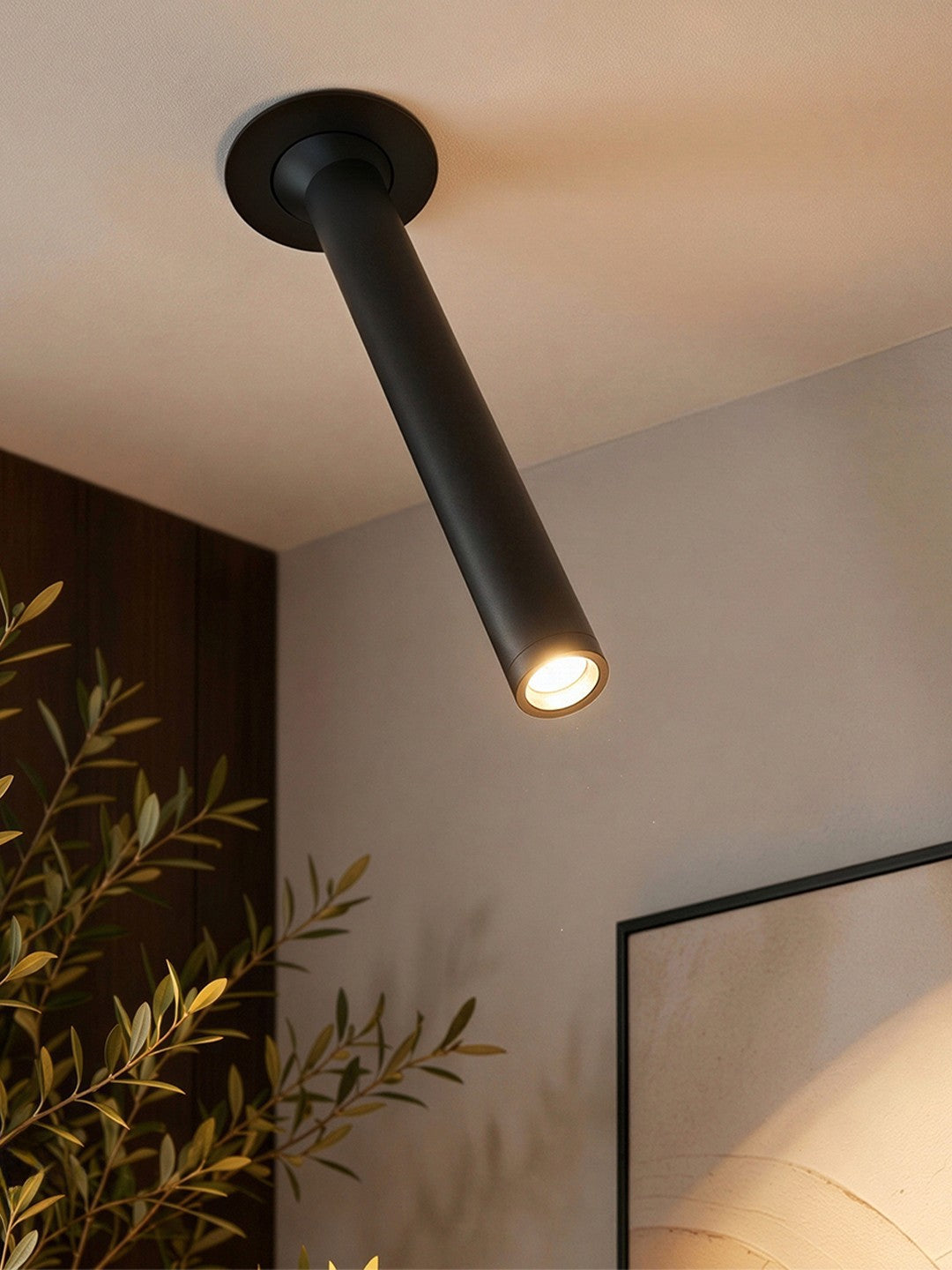 DALE KLV-101-0386 Recessed Adjustable LED Downlight Spot 5W 625lm 38° AC 220-240V IP20 Warm White 2700K - Bridgelux COB Chip & TÜV SÜD Driver - Matte Black - L6.4 x W6.4 x H20 / Cutout 5.5cm