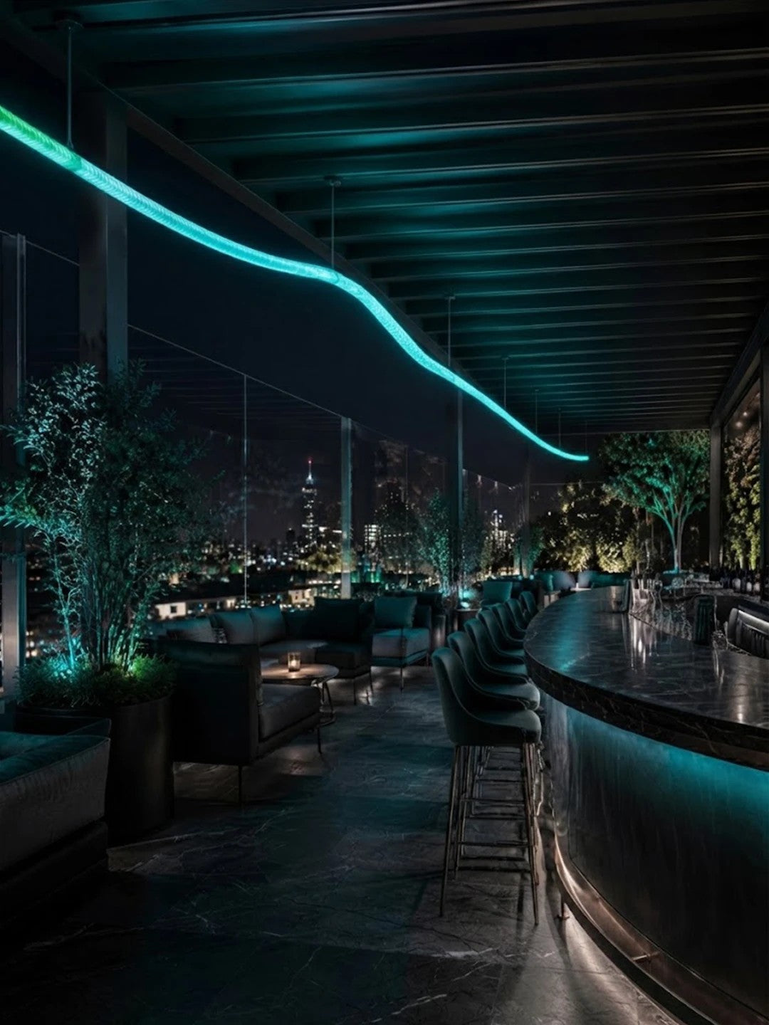 GLOWFLEX KLV-101-0514 Neon Flex LED Strip with Braided Fabric Coating 14W/m 840lm/m 360° DC 24V Waterproof IP65 120 x SMD5054 Chip/m Multicolor RGB+WW Dimmable - Sanan SMD Chip - L1000 x W2.2 x H2.2 - 10-Meter Roll